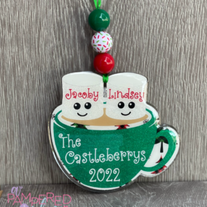 Mug with Marshmallows Family of 2 Ornament