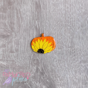 Badge Reel – Decorative Sunflower Pumpkin