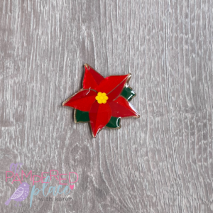 Badge Reel – Poinsettia