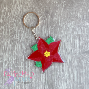 Keychain – Poinsettia