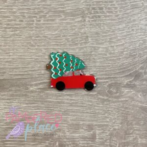 Badge Reel – Car with Tree