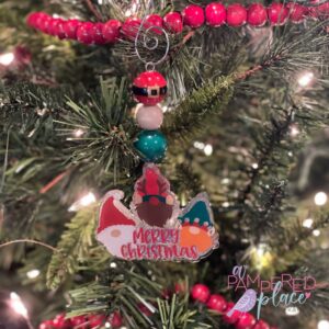 Merry Christmas Gnome Trio Ornament