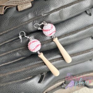 Baseball & Bat Earrings – Sparkle