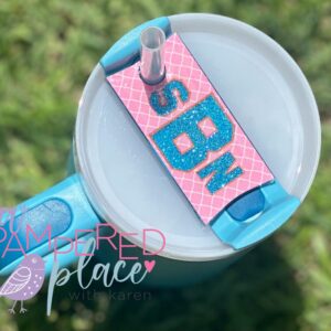 Tumbler Tag – Pink & Blue