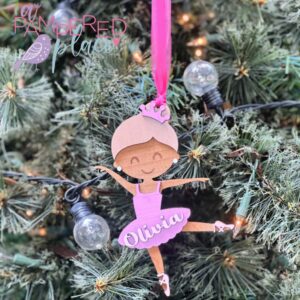 Personalized 3D Ballerina Ornament