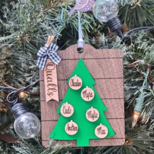 Personalized Family Tree Ornament