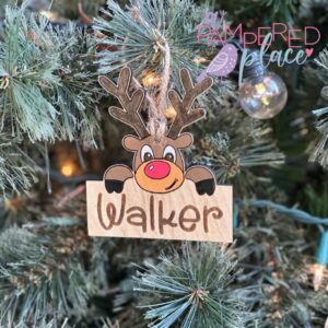 The Walker – Personalized Reindeer Ornament