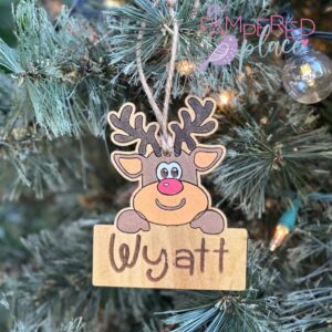 The Wyatt – Personalized Reindeer Ornament