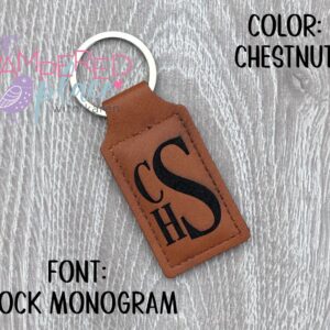Personalized Leather Key Rings