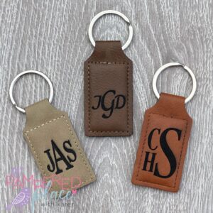 Personalized Leather Key Rings