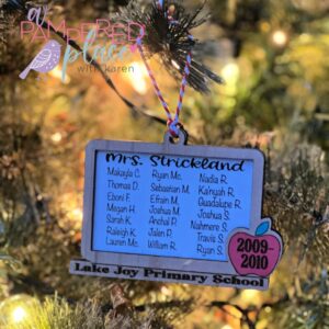 Classroom Memories Personalized Teacher Ornament