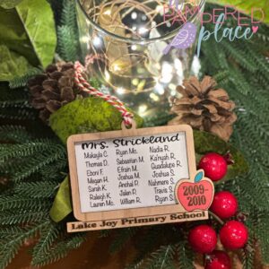 Classroom Memories Personalized Teacher Ornament